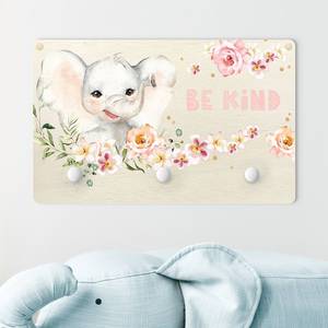 Kindergarderobe Elefant - Be kind Mehrfarbig