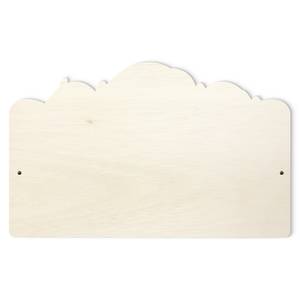 Appendiabiti Parigi con stelle Blu - Bianco - Legno massello - 40 x 25 x 1.5 cm