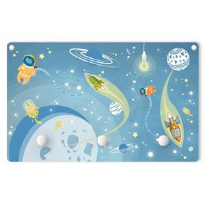 Appendiabiti Universo Blu - Legno massello - 40 x 25 x 1.5 cm