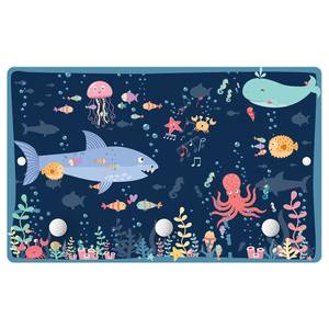 Appendiabiti In fondo al mare Multicolore - Legno massello - 40 x 25 x 1.5 cm