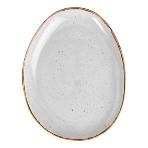 Assiette FINCA Porcelaine - Gris clair - 21 cm x 3 cm x 27 cm - Gris lumineux