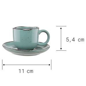 Tasses à expresso FINCA (4 éléments) Porcelaine - Bleu - 14,5 cm x 13 cm x 15 cm - Bleu