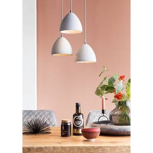 Hanglamp Pebas I beton/staal - 3 lichtbronnen