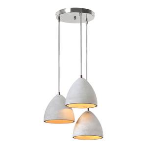 Hanglamp Pebas I beton/staal - 3 lichtbronnen