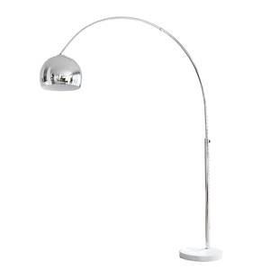 Staande lamp Muse chroom/marmer - 1 lichtbron