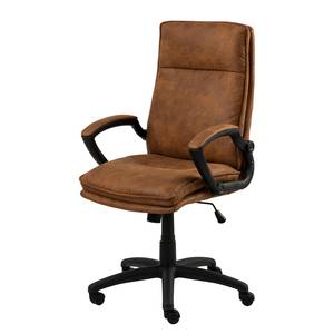 Chaise de bureau Cronk Microfibre Priya: Cognac