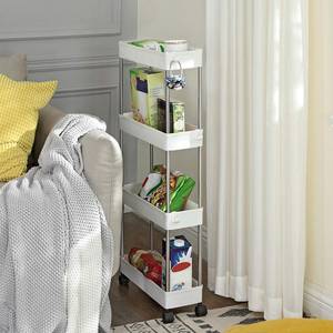 Scaffale da bagno Brock Materiale plastico - Bianco - Profondità: 13 cm