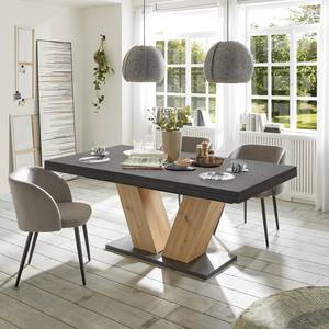 Table Jully II (Extensible) - Graphite - Largeur : 160 cm