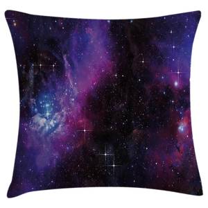 Kussensloop Nebula polyester - magenta/blauw - 50 x 50 cm