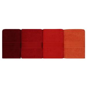 Handtuchset Rainbow III (4er-Set) Baumwolle - Orange