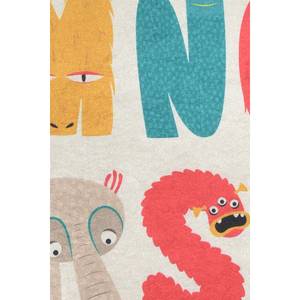 Kinderteppich Monsters Samtstoff - Mehrfarbig - 100 x 160 cm