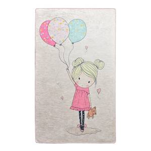 Kinderteppich Little Girl Samtstoff / Polyester - Mehrfarbig