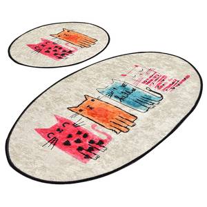 Tapis de bain Baby Cats (2 éléments) Velours- Multicolore