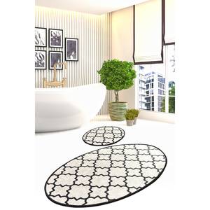 Tapis de bain Kupa (2 éléments) Velours - Blanc