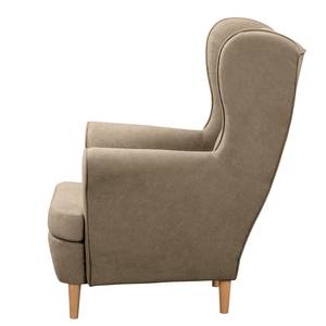 Fauteuil bergère Ranu I Microfibre Enza: Beige clair