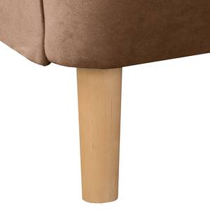 Fauteuil bergère Olmen Microfibre Jada: Marron foncé