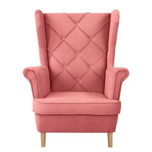 Fauteuil bergère Olmen Microfibre Jada: Rose