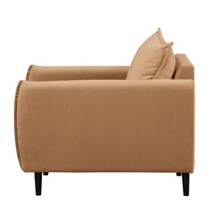 Fauteuil Palawan Velours Ravi: Marron clair