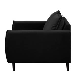 Sofa Palawan (2-Sitzer) Samt Ravi: Schwarz