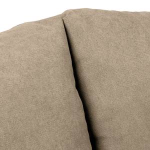 Ecksofa Meyford Microfaser Enza: Hellbeige - Ottomane davorstehend rechts - Ohne Hocker