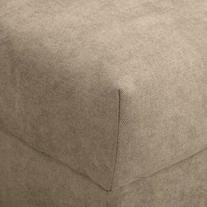 Ecksofa Meyford Microfaser Enza: Hellbeige - Ottomane davorstehend links - Ohne Hocker