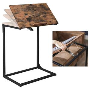 Laptoptafel Buxy rustieke eikenhouten look/zwart