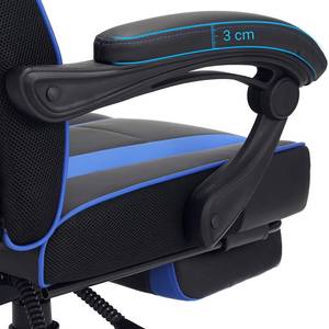 Chaise gamer Moco XXL Noir / Bleu