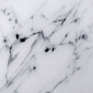 Table basse Katori VII Verre / Métal - Imitation marbre blanc / Doré