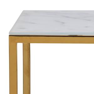 Scaffale Katori II Vetro / Metallo - Effetto marmo bianco / Oro