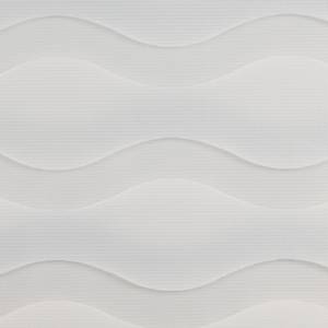 Klemmfix duo-rolgordijn Wave Blikdicht polyester - wit - 100 x 160 cm