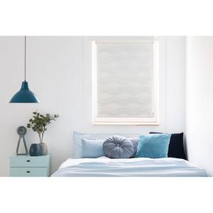 Store double occultant Wave Polyester - Blanc - 60 x 160 cm