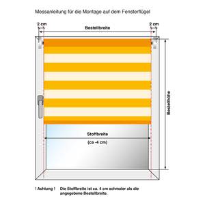 Klemmfix Doppelrollo just-triple Polyester - Apfelgrün / Grau - 90 x 160 cm