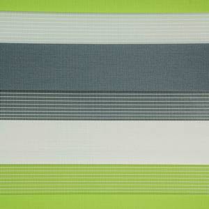 Store double just-triple sans perçage Polyester - Vert pomme / Gris - 90 x 160 cm