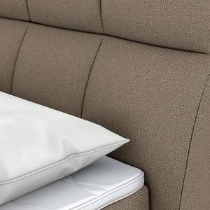 Boxspringbett Bull Chenille Stella: Sahara - 160 x 200cm - Doppelmatratze H3/H4