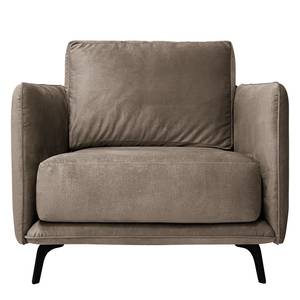 Fauteuil Frederike Microfibre Faria: Gris marron