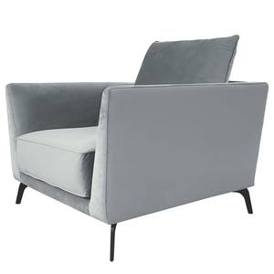 Fauteuil Gobabis Velours Ravi: Gris clair