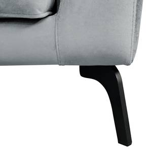 Fauteuil Gobabis Velours Ravi: Gris clair