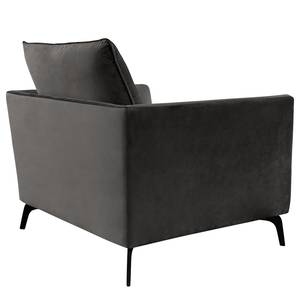 Fauteuil Gobabis Velours Ravi: Gris