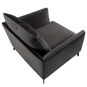 Fauteuil Gobabis Velours Ravi: Gris