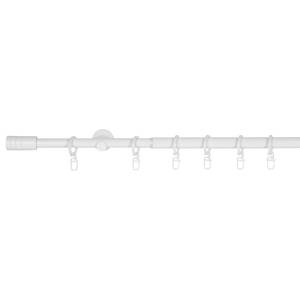 Gardinenstange Rillcube ausziehbar Zamak - Weiß - Breite: 160 cm