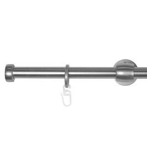 Tringle à rideaux Cap-Noble extensible Zamak - Acier inoxydable - Largeur : 120 cm