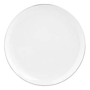 Assiette SILVER LINING Porcelaine / Type Fine Bone China - Blanc - Diamètre : 27 cm