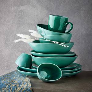 Dinnerteller DE LA ROYA Keramik - Grün - Dunkelgrün