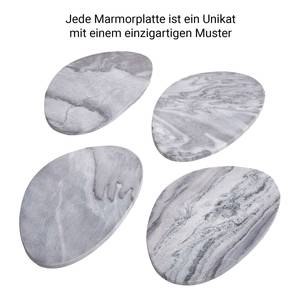 Mamorplatte MARBLE Stein - Grau