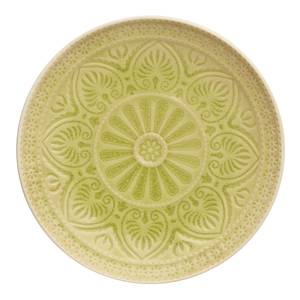 Assiettes SUMATRA II (lot de 4) Céramique - Vert clair - Vert clair