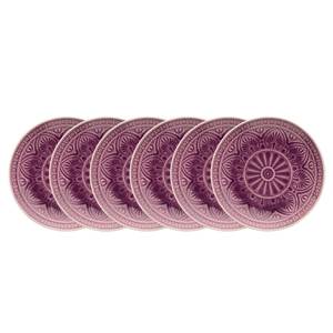 Teller-Set SUMATRA (6er-Set) Keramik - Lila - Violett