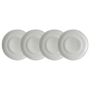 Assiettes à dessert MANOR (lot de 4) Céramique - Gris clair