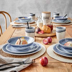 Dinnerteller-Set ATLANTIS (4er-Set) Keramik - Blau - Blau