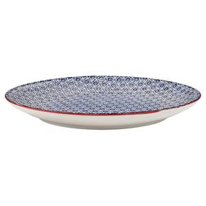 Assiettes RETRO I (lot de 6) Porcelaine - Bleu