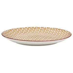 Assiettes à dessert RETRO I (lot de 6) Porcelaine - Jaune